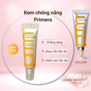 Kem chống nắng Primera mới chỉ số chống nắng cao chứa dưỡng chất chăm sóc hàng rào da mạnh khỏe Repairing Cera-capsule UV Protector SPF 50+ / PA++++