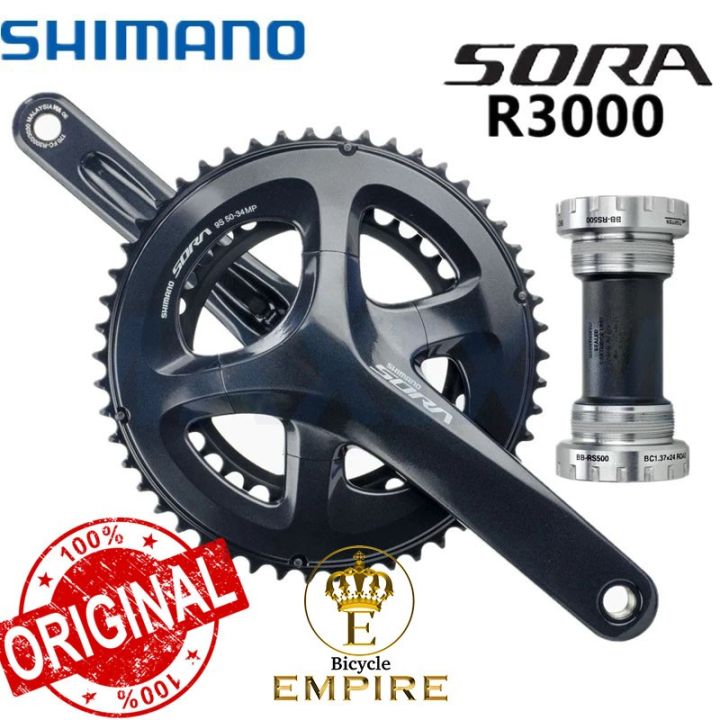 Crank Set Gear Shimano Sora R3000 Double 50-34 170mm 2x9 Speed