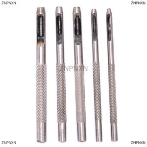 [COD] ZNPNXN 5Pcs Leather Round Shape Hole Punch Kit Belt Watch Band Hollow DIY Tool With Box