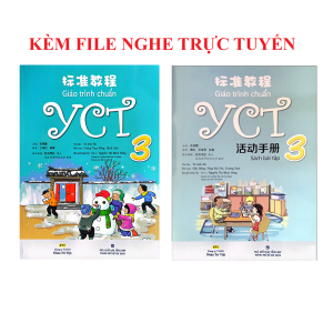 Sách- Combo:Giáo trình chuẩn YCT Tập 3 (Sách Bài Học - Bài Tập)+KÈM FILE NGHE ONLINE