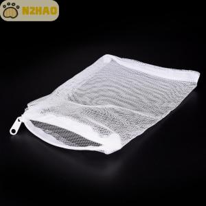 N2HAO ถุงตาข่ายกรอง10ชิ้นขนาด20x15ซม. ใช้ซ้ำได้สำหรับตู้ปลาบ่อปลา