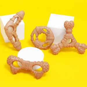Dog Chewing Toy Wood Plastic Molar Bone Natural Non-Toxic Anti-bite Puppy Toys For Small Medium Large Dog Pet Chew Toy ﻿