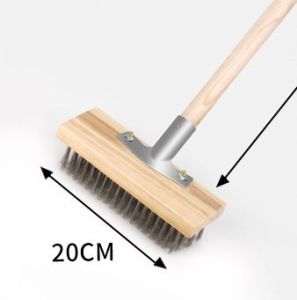Bàn Chải Sắt Không Rỉ Chà Cọ Vệ Sinh Rêu Nền Sân Vườn Sợi Thép Inox Không Rỉ Kích Thước 20cm 30cm 50cm