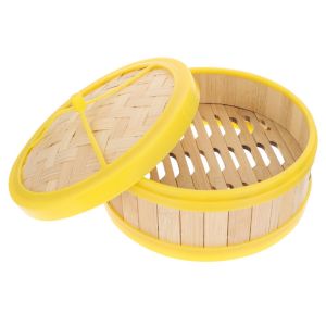 MMLUCK Cook Sticky Rice Natural for Steaming Food Safe Chinese Food Making Dumpling Steamer Steamer Basket Bamboo Steamer Kitchen Cookware