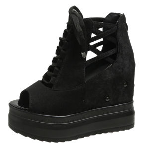 2023 Hàng Mới Về Nữ Xăng đan đế xuồng quai trên giày cao gót Dép 12cm miệng cá Đế Cỡ 34-39