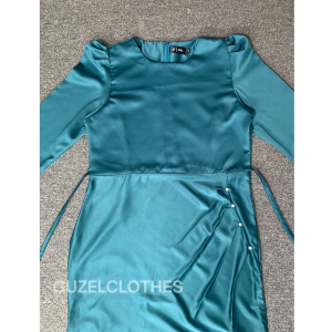 Elora Dress by Guzel Satin Silk Premium Baju Fashion Wanita Kondangan Wisuda Couple Muslimah Gamis Lebaran Bridesmaid Wedding Pesta Slim Body Fit Kekinian Duyung Mermaid Terbaru 2023 2024