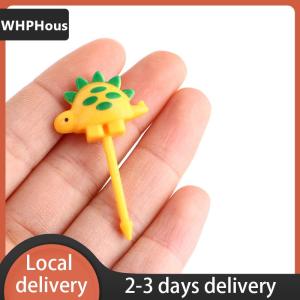 [COD] WHPHous Ship within 24 hours 6pcs set dinosaur Mini Animal Cartoon Food Picks Children Snack Fruit Fork