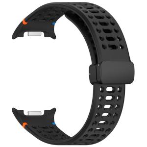 Breathable Silicone Strap for Samsung Galaxy Watch 9/8 40mm 44mm Magnetic Buckle Sport Band for Watch 8 Classic 46mm