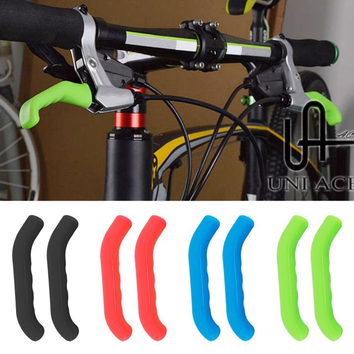 2PCS Silicone Bicycle Lever Grips Protectors Cover Sleeve MTB Bike