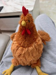 ZEEMIN Halloween Christmas Hot simulation animal plush stuffed toy cute little chicken Clooney rooster doll boy playmate birthday gift room decoration