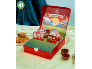 [HOẢ TỐC -HCM] Bộ Hộp Bánh Trung Thu Viên Minh/ Đoàn Viên Thành Long -  4 Bánh Nướng 150g - Việt Nam