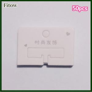 Fitow 50Pcs Simple Hair Clip Packaging Paper Cards Fashion Hair Accessories Display Cards Hair Clip Cardboard Hairpin Tags Holders