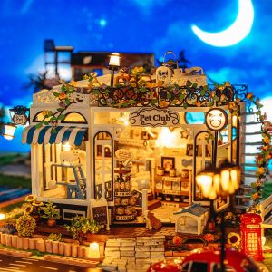 DIY 3D Wooden Puzzle Pet Club Learning by Doing Self Assembly Educational Craft K-1065