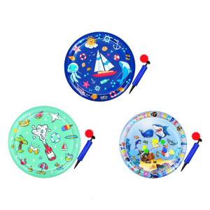 Reusable Pet Cooling Solution Water Mat with Thickened PVC for Dog Cats Summer Heat Relief Inflatable Water Pad for Fun