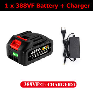 2 Pin Plug 20000mAh 388VF Battery 21V Rechargeable Lithium Ion Battery+Charger，For Makita interface，For Drill/Saw/Angle Grinder