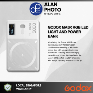 Godox MA5R RGB LED Light and Power Bank (White)