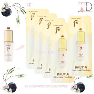 Kem Nền Whoo Velvet Liquid Foundation Spf30/pa++ 1ml Kem Nền Chống Nắng Che Khuyết Điểm No.21