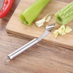 Dụng cụ lấy ruột khổ qua mướp đắngớt sừngdưa leolấy lõi củ quả đa năng từ inox 304