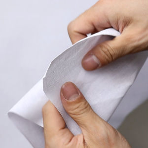 ผ้าเคมีขอบ ไม่มีกาว หน้ากว้าง 44 นิ้ว ผ้าหลา ผ้าเมตร สีเทา