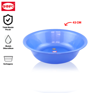 SHINPO Baskom Plastik Diameter 43 CM German Wash Basin Tidak Mudah Pecah SPO-SIP-823