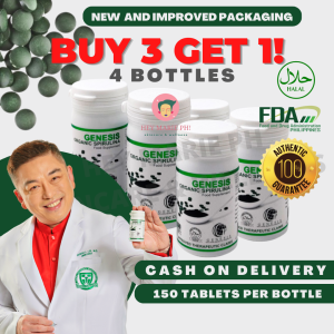 Original Genesis Organic Spirulina Super Food Supplement 600 tablets