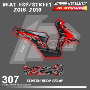 BEAT ESP/STREET 2016-2019 (COD) STIKER STRIPING MOTOR HONDA BEAT DELUXE 2021 HOLOGRAM DAN TRANSPARAN