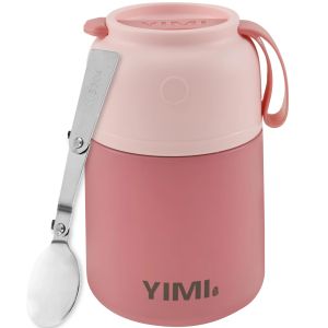 530/600ML Food Thermal Jar Stainless Steel Insulated Soup Cup Leak-proof Thermos Containers with Spoon Lunch for Adults Kids2026