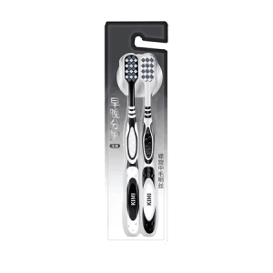 Power Cleaning Toothbrush - Medium Hard Bristles for Adults Spiral Bristles Stain Removal & Brighte