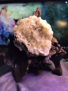 Đá thạch Anh TRẮNG tán sắc pha lê tự nhiên trong suốt vàng Citrine thanh tẩy thiền định tarot cực mạnh Clear Quartz Natural 128