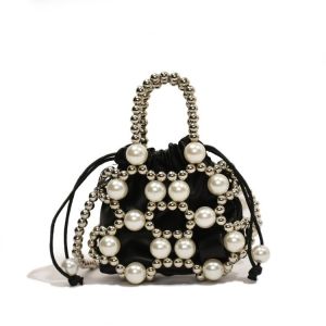 IELGY Exquisite Beaded Fashion Handbag Fashionable Shoulder Bag Little Fairy Trendy Classy Messenger Bag