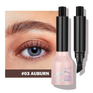 Large Brush Eyebrow Tint Gel Smudge Proof Press Type Natural Wild Brows Hairline Filler Waterproof Long Lasting Eyebrow Makeup Brow Pomade