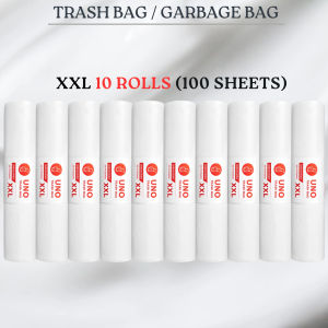 10 ROLLS GARBAGE BAG / TRASH BAG 100-250 SHEETS HIGH QUALITY ULTRA-THICK S/M/L/XL/XXL