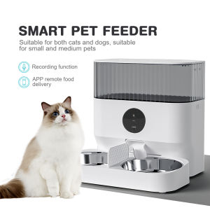 Automatic 5L dog food feeder cat bowl outdoor battery interactive timely pet feeders for dog and cats