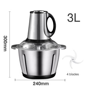 in stock-hot saleSimmo Chopper Blender Food Processor Meat Grinder Stainless Steel Mixer 4 Cutting Blades (450W/2L)