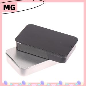 【Magical House】[ New Hot Fashion] 80x50x15mm Mini Iron Box Slide Cover Storage Box Portable Tin Boxes Container