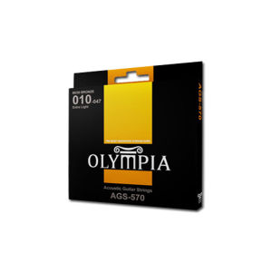 Olympia Acoustic Guitar String AGS 570  80/20 Bronze 010-047 Extra Light FULL SET NO1 to NO 6 Acoustic Guitar String