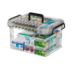 PRIMEPICKGLOBAL Multi Layer Storage Case Portable Classification Box Organizer Useful Large Capacity Tackle Box