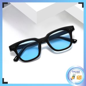 Bayar Di Tempat - Kacamata Bingkai Retro Persegi Fashion Wanita & Pria / Kacamata Dengan Lensa Warna