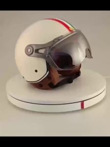 Retro Open Face Helmet Jet Motorcycle Helmet Detachable Clear Wind Visor For Vintage Scooter Moped Rider Vespa Commuter
