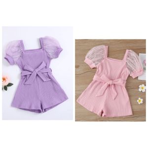 JUMPSUIT KARA KID RAJUT JUMPSUIT ANAK JUMPSUIT KNIT RIB ANAK 2 WARNA