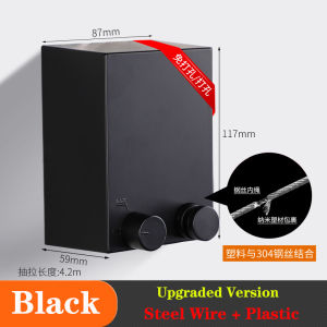 HKStorage Telescopic Clothesline Indoor Balcony Stainless Steel Wire Drying Rack Hole-Free Invisible Hanger Other Storage