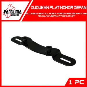 Dudukan Plat Nomor Depan All Honda Beat Vario & Revo Lama & Spacy & Karisma & Supra X 125 Fit New Bracket Brecket Braket Breket Nomer Pelat No Polisi Depan
