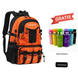Tas Sekolah Anak Laki Laki Perempuan Tas Gunung Travel Csaxe 40 Liter Pria Wanita Dewasa Premium Gratis Botol Minum