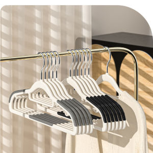 Combo 10 Móc Treo Quần Áo Đa Năng Chống Trượt Xoay 360 - Nhựa Cao Cấp Chịu Lực Tốt