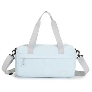 DSFDF Waterproof Travel Duffel Bag Shoe Compartment Dry and Wet Separation Swimming Tote Bag Lightweight Multi Pocket Fitness Shoulder Bag Women