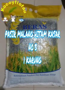 pasir malang hitam no 3 satu karung isi 5 kg