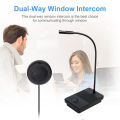 Dual Way Window Speaker Intercom Talk Through Glass Window Two Way Mic and Speaker for bank Ticket Office Station. 