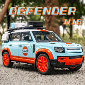 Quy Mô 1:18 Hậu Vệ 110 SUV xe hợp kim Mô Hình Xe mô hình đúc Âm Thanh Ánh Sáng Xe Những Người Yêu Thích Bộ Sưu Tập Trẻ Em Món Quà Sinh Nhật Kim Loại Đồ chơi bé trai