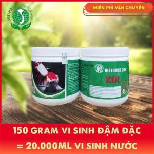 Siêu vi sinh làm trong nước Viethands xử lý nước cho hồ cá koi- cá rồng lọ 250gr