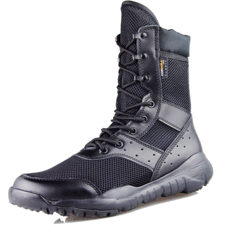 Men's BF ZIPER Black Desert Combat Boots,Tactical Military Boots